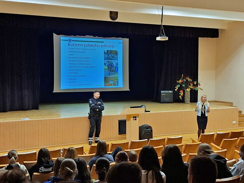 Policijos pareigūno profesijos pristatymas
