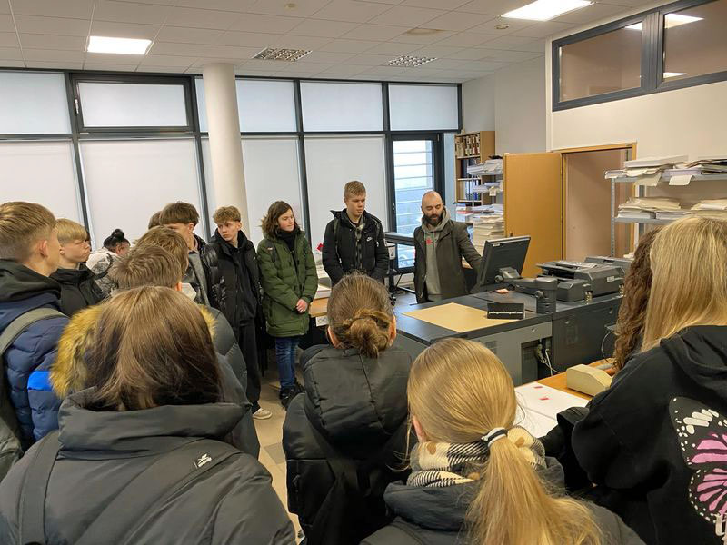 Gimnazistai lankėsi leidykloje „Indra“