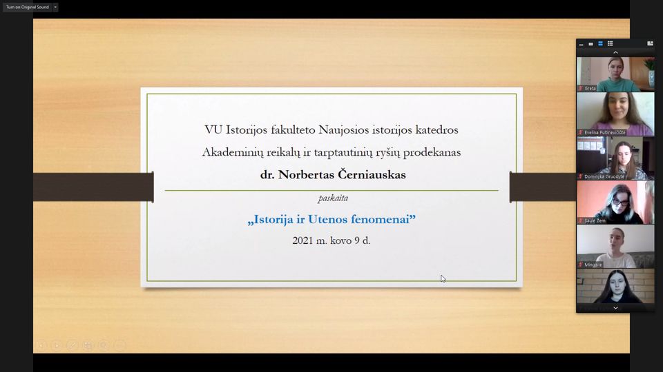 Istorija ir Utenos fenomenai