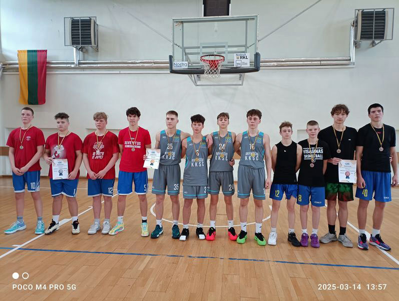 Sveikiname gimnazijos krepšininkus!